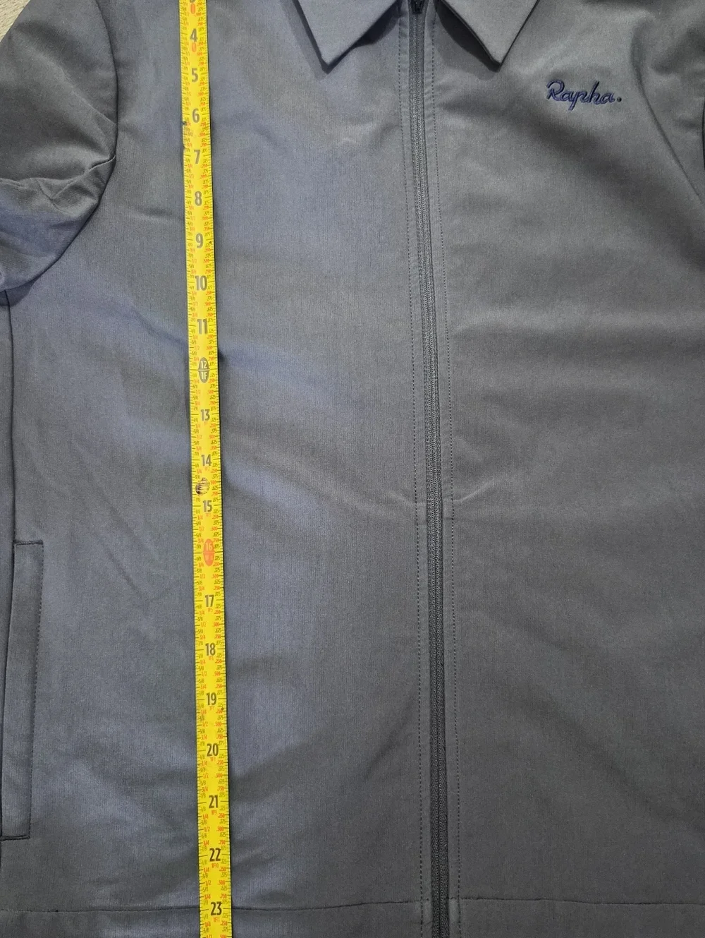 Rapha Mens Loopback Harrington Grey With Pink Lining Full Zip Jacket Size Small